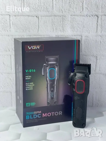 ✂️ Професионална машинка за подстригване VGR V-016 – Метален корпус, BLDC мотор