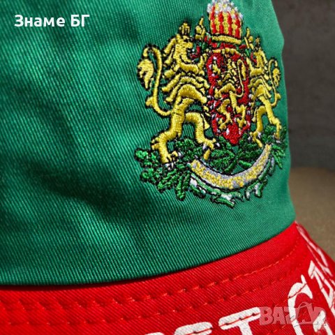 трикольорна  шапка в цветовете на българското знаме с бродиран герб, снимка 3 - Шапки - 36937524