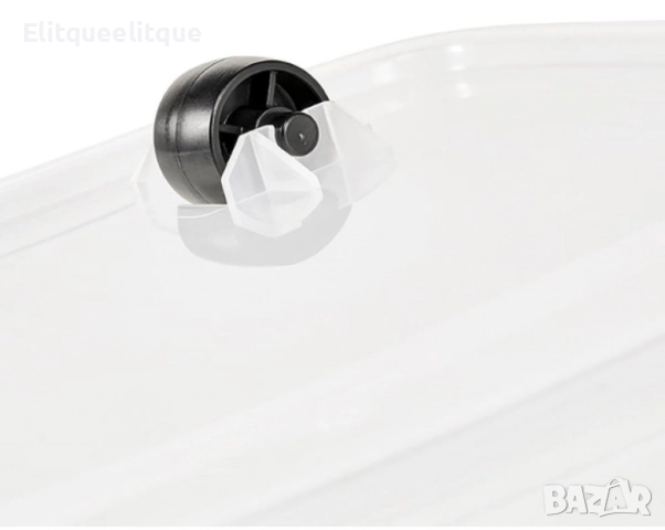 Кутия за съхранение, Keeeper Lars, 29 L, 58 x 39 x 16 cm, с колела и капак, снимка 2 - Други стоки за дома - 52336594