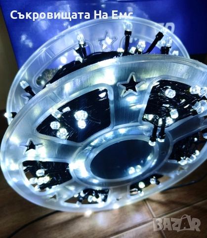 1️⃣0️⃣0️⃣МЕТРА Коледни LED Лампи Diamond Crystal Диод 🎅58лв.🎅 