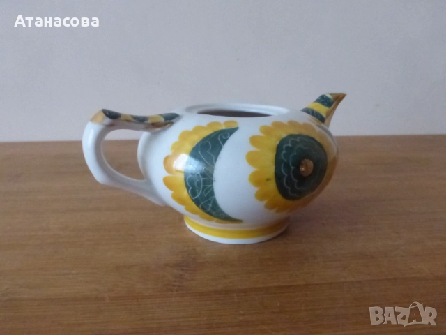 Украински порцеланов мини чайник чайниче 1970 г, снимка 5 - Аксесоари за кухня - 52496711