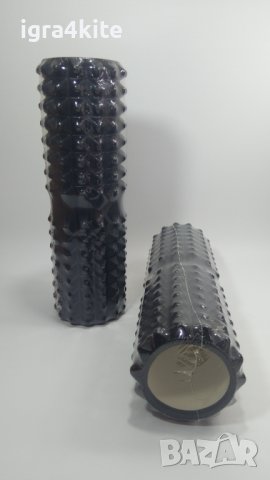 Големи Черни Фоум Ролери (таралеж) два размера 42x14 Foam roller, снимка 2 - Фен артикули - 40769273
