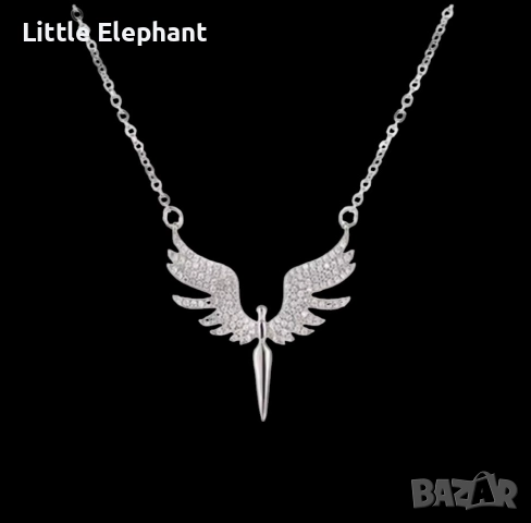 Pre order Колие "Temperament jewelry",ангелски крила,колекция"Faith"/ново