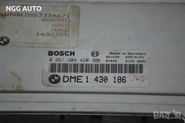 Компютър Двигател ECU за BMW 3 Series, E46, 318, 1.8i, Bosch, 0 261 204 420, DME 1 430 186, снимка 2 - Части - 40273319