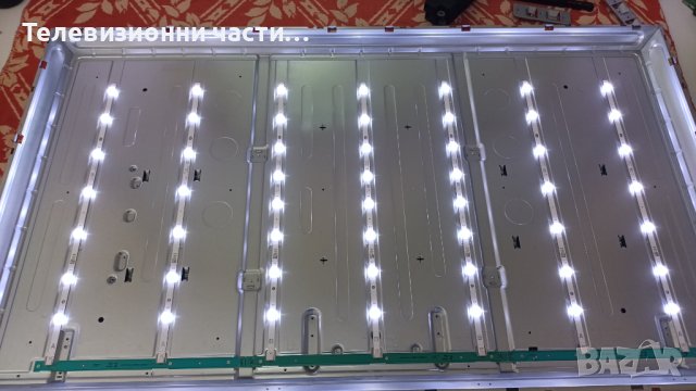 LED Подсветка 17DLB55NER1-A 17DLB55NER1-B от телевизор със счупен екран Finlux 55-FUB-7000