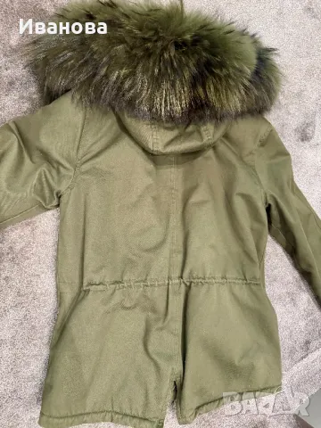 Дамска парка с естествен косъм от лисица, снимка 7 - Палта, манта - 49289244