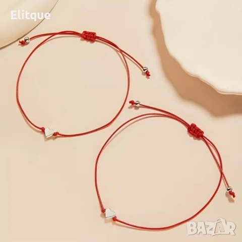 Комплект гривни One for You – One for Me със сърца, снимка 2 - Гривни - 53126956