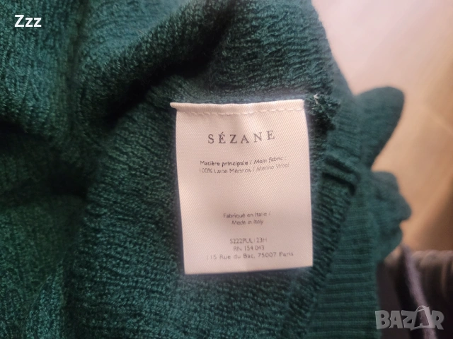 Дамски поло пуловер в петролено зелено, снимка 5 - Блузи с дълъг ръкав и пуловери - 53374041