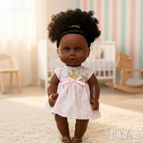 Кукла бебе 12 инча, която яде, пие и пишка – забавление и грижа за всяко дете, снимка 5 - Кукли - 52831053