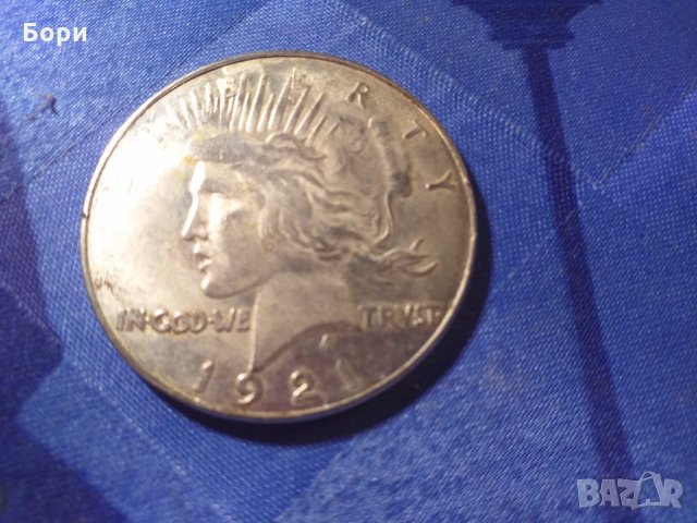 1 долар 1921 г.РЕПЛИКА, снимка 3 - Нумизматика и бонистика - 27497612