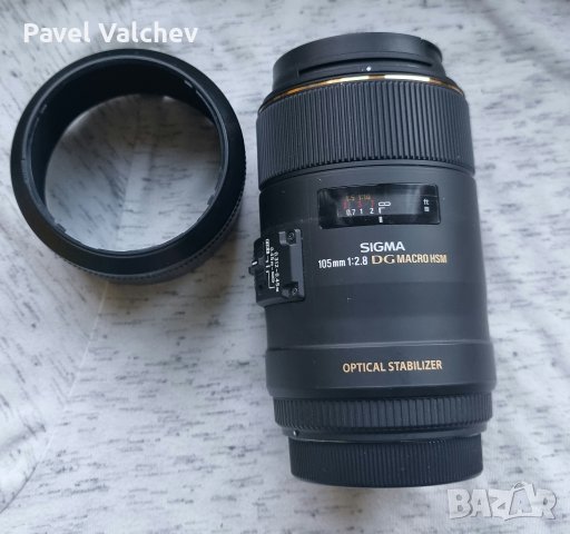 Sigma 105 F/2.8 Macro EX DG OS HSM за Canon EF , снимка 1 - Обективи и филтри - 43153096