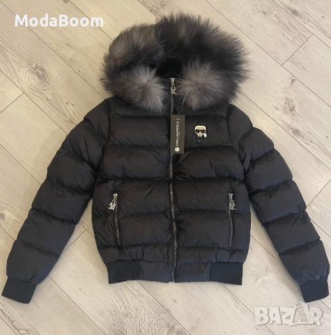 💥НАМАЛЕНО💥Karl Lagerfeld Късо Черно Дамско Яке💯