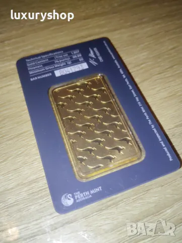 БЕЗПЛАТНА ДОСТАВКА! Златно кюлче 50 грама Perth Mint, снимка 5 - Други - 49768097