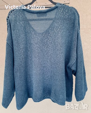 Прекрасна бутикова блуза кроп MARC ABBAS EXCLUSIV, снимка 9 - Блузи с дълъг ръкав и пуловери - 43485105