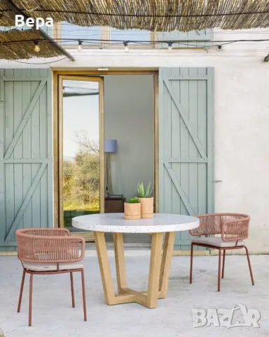 Маса: дизайнерски плот за маса KAVE HOME с ефект мозайка, снимка 4 - Маси - 48915787