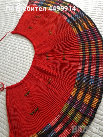 Стар вълнен бръчник,пищимал за носия, снимка 4 - Антикварни и старинни предмети - 52535031