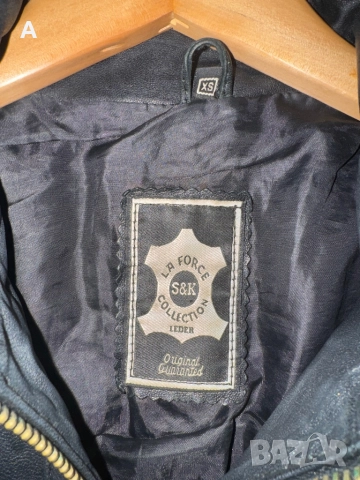 Дамско кожено яке, снимка 2 - Якета - 52463083