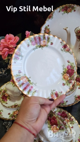 Сервиз Royal Albert, Old County Rose , снимка 12 - Сервизи - 52809753