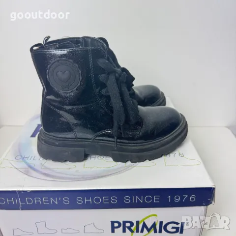 Primigi, Боти с лачен ефект, Черен/Неоново розово, снимка 4 - Детски боти и ботуши - 48210472