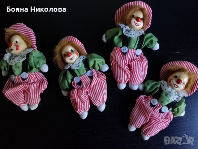 Порцеланови винтаж кукли, клоуни, снимка 1