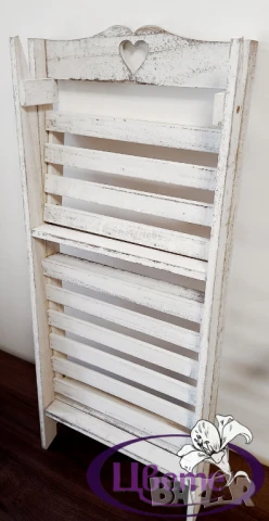 Сгъваема винтидж етажерка-дърво, снимка 5 - Етажерки - 51419508