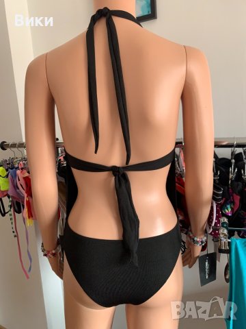 Нов черен бански в размер S, снимка 9 - Бански костюми - 40391392