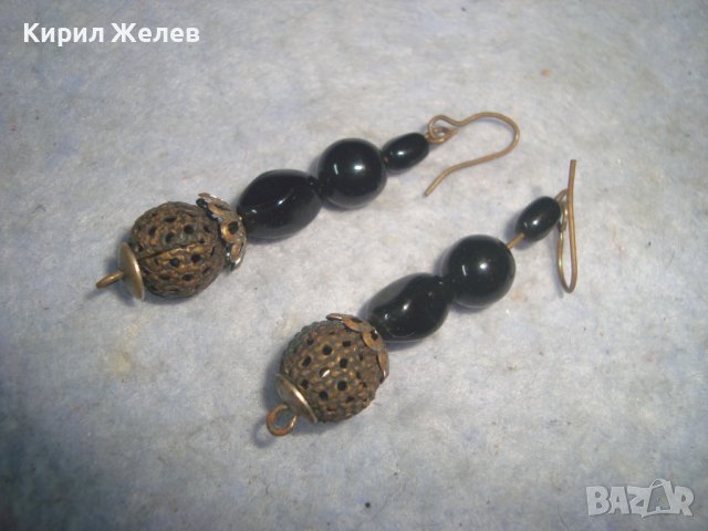 СТАРИ БРОНЗОВИ АЖУРНИ РЕТРО ОБЕЦИ МАЙСТОРСКА ИЗРАБОТКА 27633, снимка 5 - Антикварни и старинни предмети - 37785529