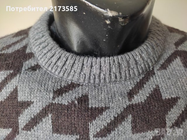 Продавам НОВ мъжки вълнен пуловер, снимка 4 - Пуловери - 43288860