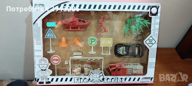 Боклукчийски камиони и пожарникарски сет, снимка 4 - Други - 52767647