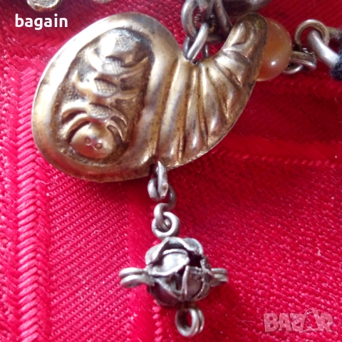 Старинна китайска броеница с амулети., снимка 8 - Антикварни и старинни предмети - 52590504