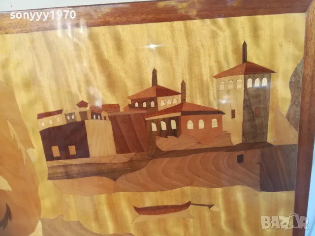 КАРТИНА ДЪРВО-ЕСТЕСТВЕН ФУРНИР 57Х39СМ 2610241821, снимка 12 - Антикварни и старинни предмети - 47728293