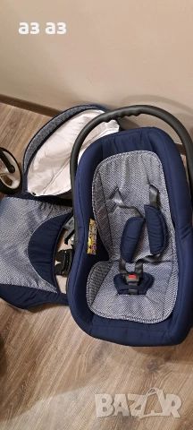 Комбинирана детска количка с всички екстри 3в1-дъждобран,човалчета,комарник,чанта..., снимка 13 - Детски колички - 53602340