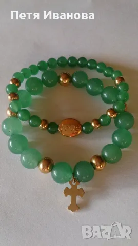 Гривни от полускъпоценни камъни със сребърни елементи , снимка 9 - Гривни - 49567330