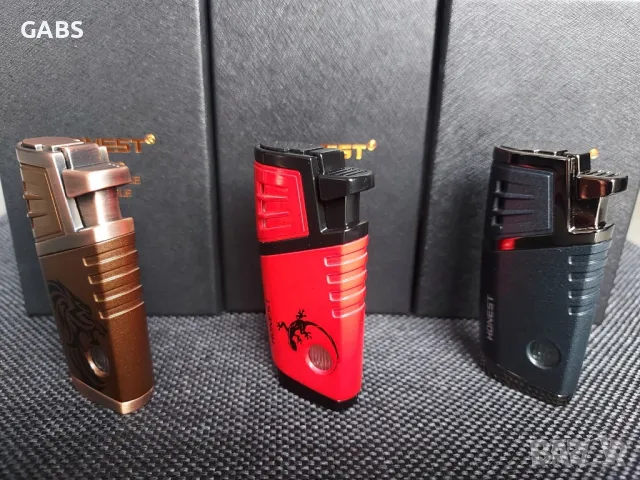 Луксозна запалка за пури с подарък резачка ПРОМО ЦЕНА, снимка 7 - Запалки - 50362396