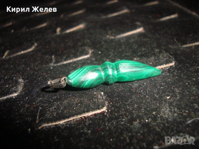 СКЪПОЦЕННА МАЛАХИТЕНА АРТ ВИСУЛКА КОЛИЕ МАЛАХИТ 21668, снимка 8 - Колиета, медальони, синджири - 32525390