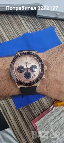 Кварцов часовник PAGANI DESIGN,сапфир,Seiko VK63 механизъм,авт.дата,хронограф,водоустойчив 100 м., снимка 4 - Мъжки - 43883795