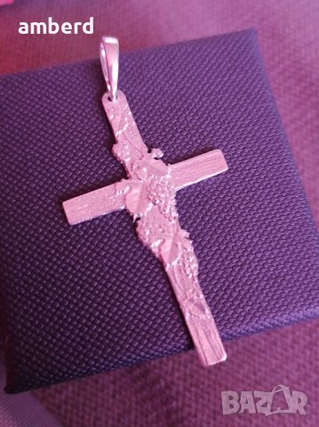 Много красив сребърен кръст - модел С009, снимка 3 - Колиета, медальони, синджири - 43844898