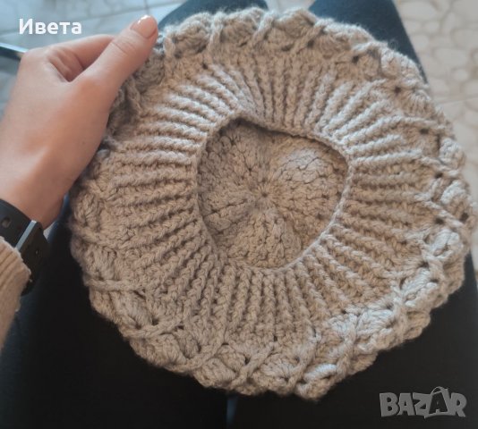Плетена шапка, снимка 3 - Шапки - 39544658