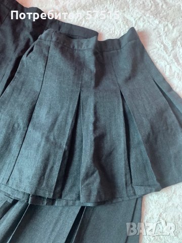 Плисирани поли за училище сиви/униформа, снимка 1 - Детски рокли и поли - 38003037