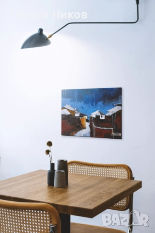 Зимна картина за подарък, снимка 3 - Картини - 52750556