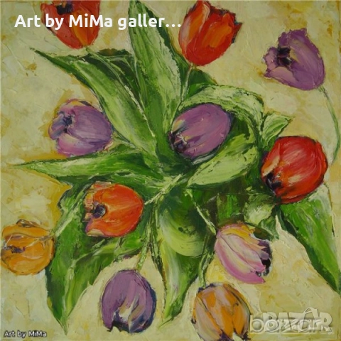 Различни картини: Цветя ваза букет, flower, flowers, painting - Мима / Art by MiMa, paintings, снимка 10 - Картини - 31909927