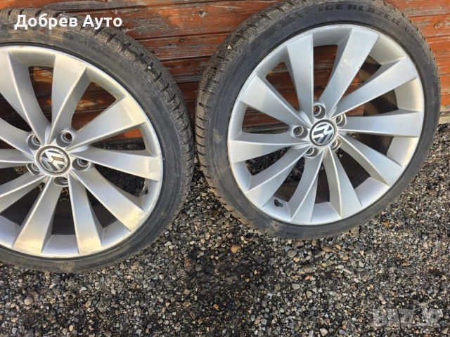 Лети джанти 18" с VW Passat CC с зимни гуми дот 2025 , снимка 2 - Гуми и джанти - 53295373