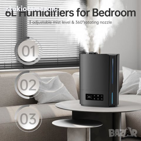 Овлажнител Humidifier Cool Mist DH-JS07, снимка 3 - Овлажнители и пречистватели за въздух - 38422182