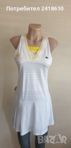 Lacoste X Roland Garros Stretch Ultra Dry Womens Dress Size 40 / M НОВО! ОРИГИНАЛ! Дамска Спортна Ро, снимка 11 - Спортни екипи - 51609870