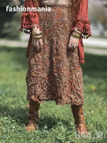 Бохо пола с етно принт – ръчна изработка