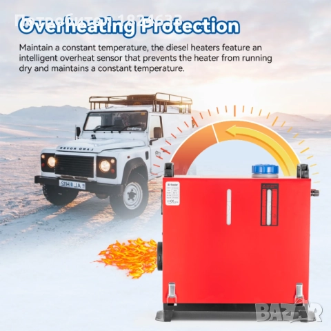 Суха дизелова печка 8 киловата 12 волта преносима, снимка 9 - Аксесоари и консумативи - 52511374