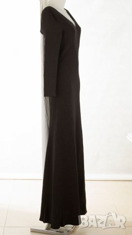 Черна дълга елегантна рокля марка Fever Occasion - M, снимка 3 - Рокли - 27980347
