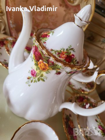 Сервиз за чай/кафе Royal Albert Old County Rose , снимка 5 - Сервизи - 40595857