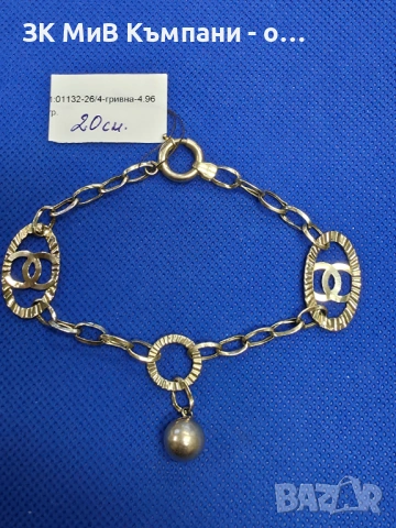 Златна дамска гривна 4.96гр-14к