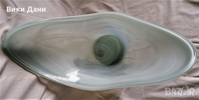Франция стъкло Морано Фруктиера ваза бонбониера, снимка 6 - Други - 33233086
